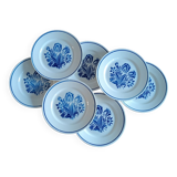 Set of 6 vintage earthenware plates