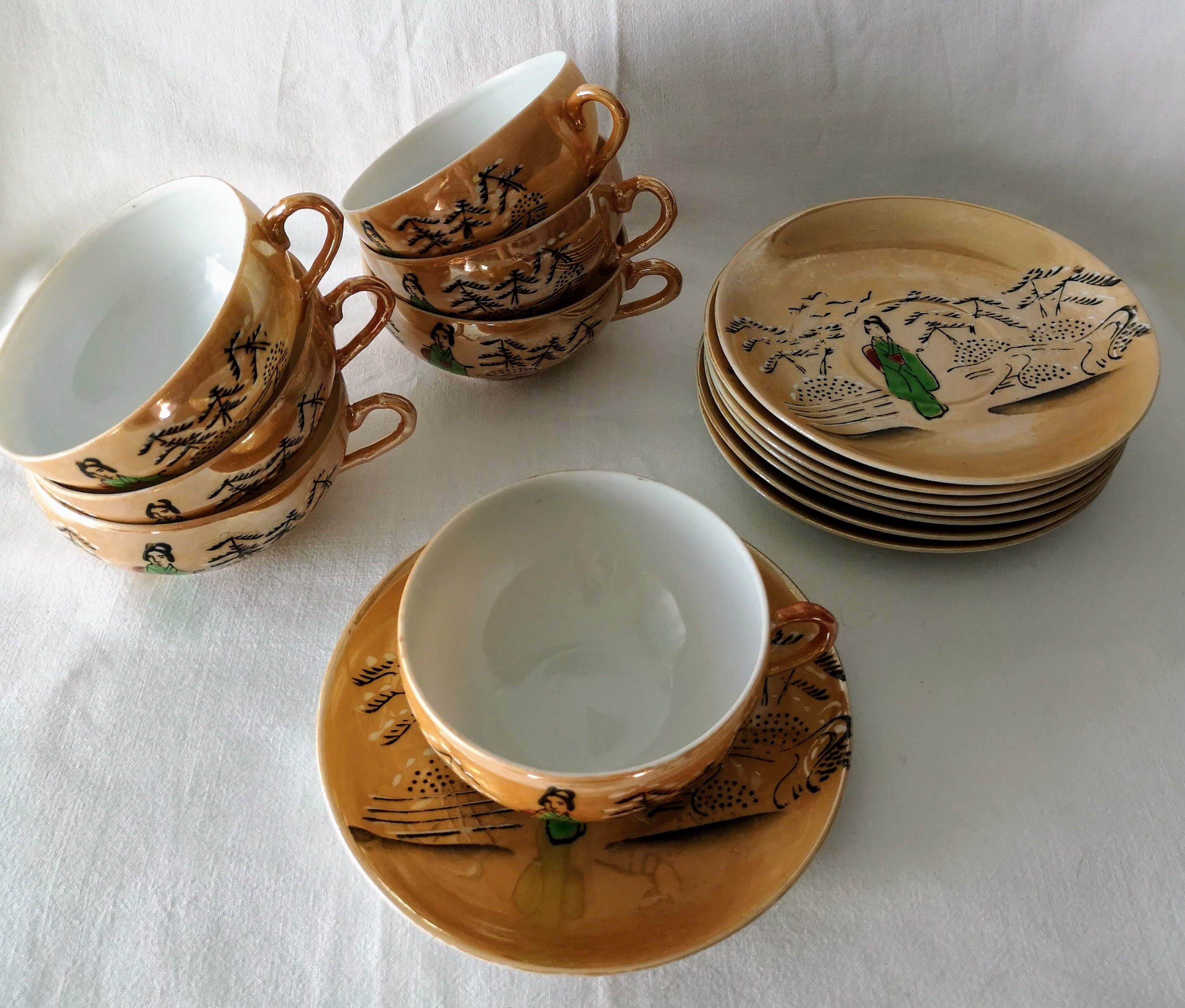 Fine porcelain tea service from Japan