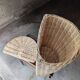 Panier a linge rotin blanc