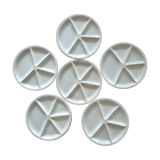 Fondue plates Le Creuset