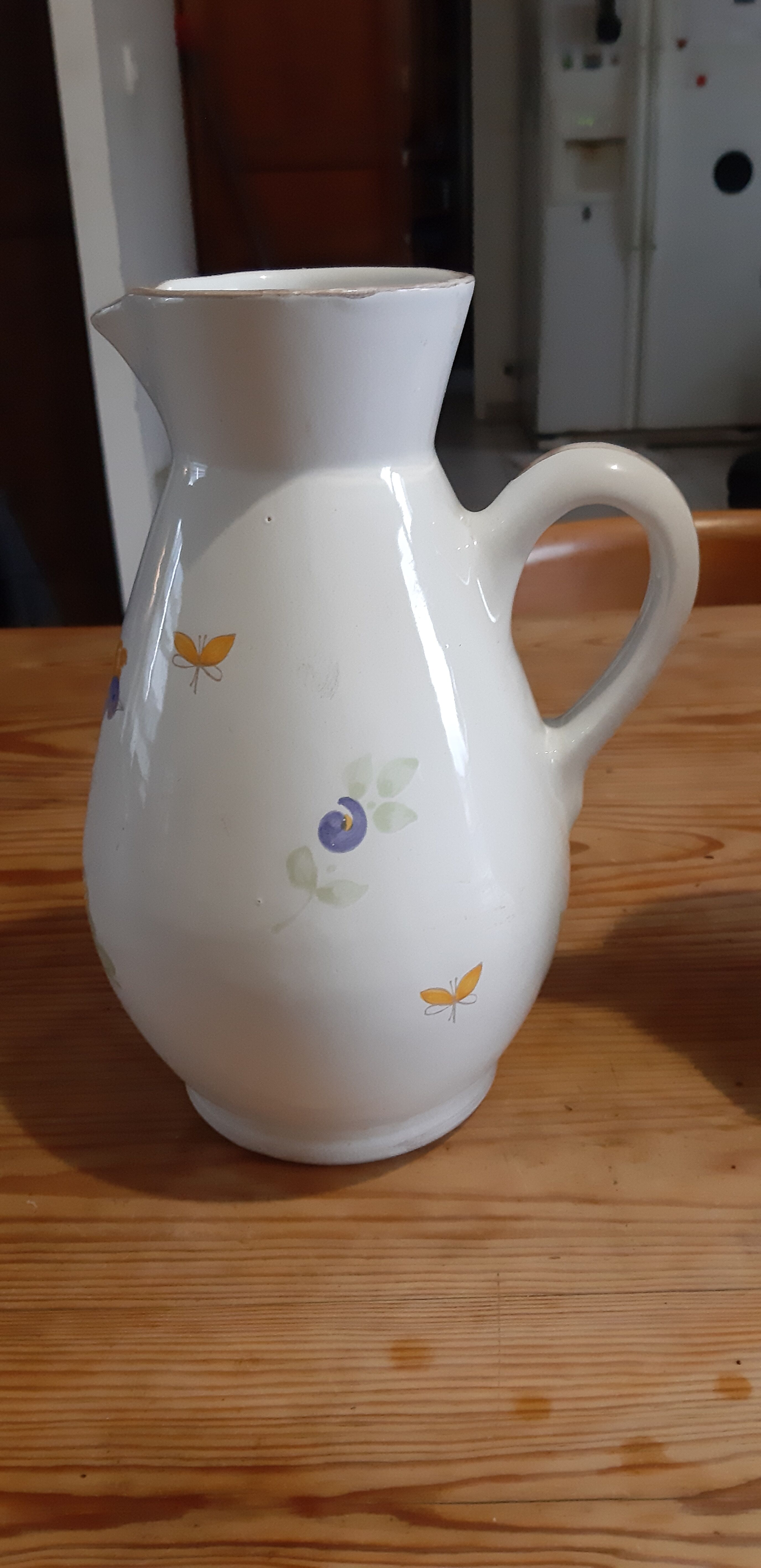 2 Pitchers in Faience of La Chapelle des Pots