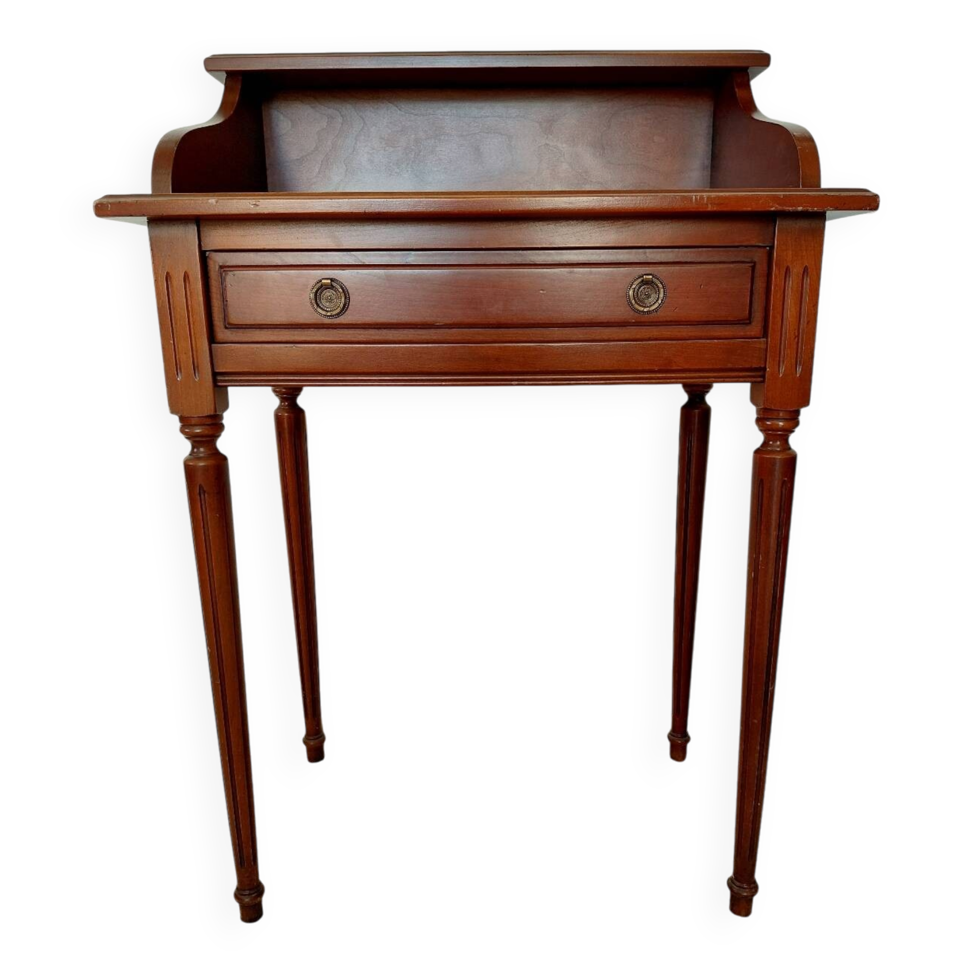 Small vintage desk/console in wood - Louis XVI style - 1 drawer