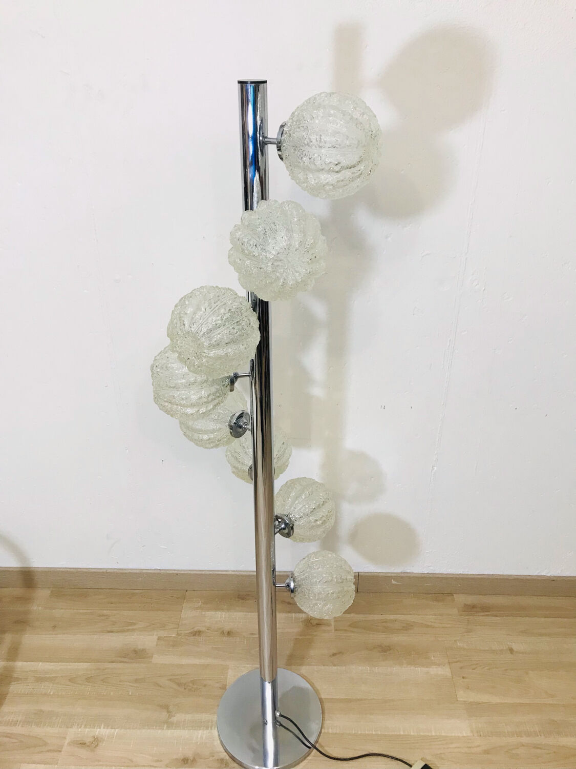 8-light floor lamp from the 70s