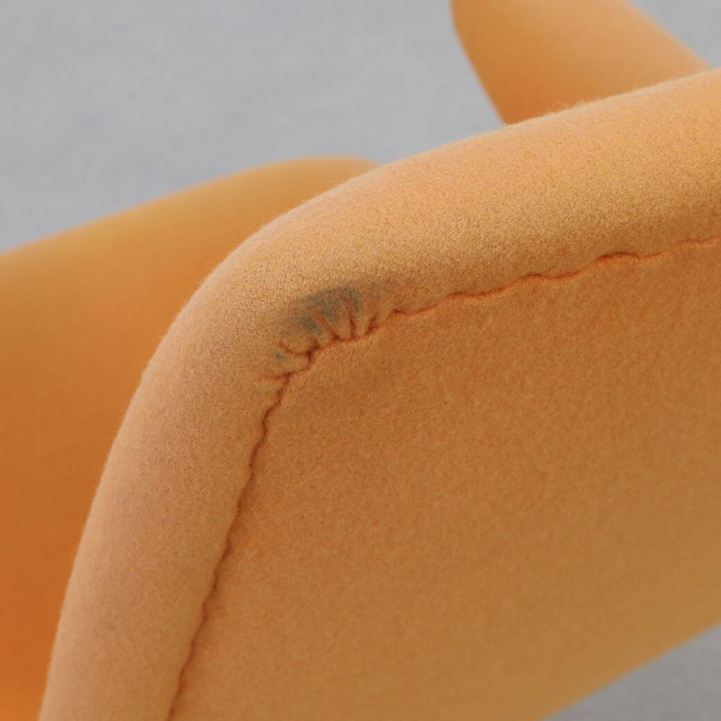 Fauteuil lounge vintage pivotant chromé 1960
