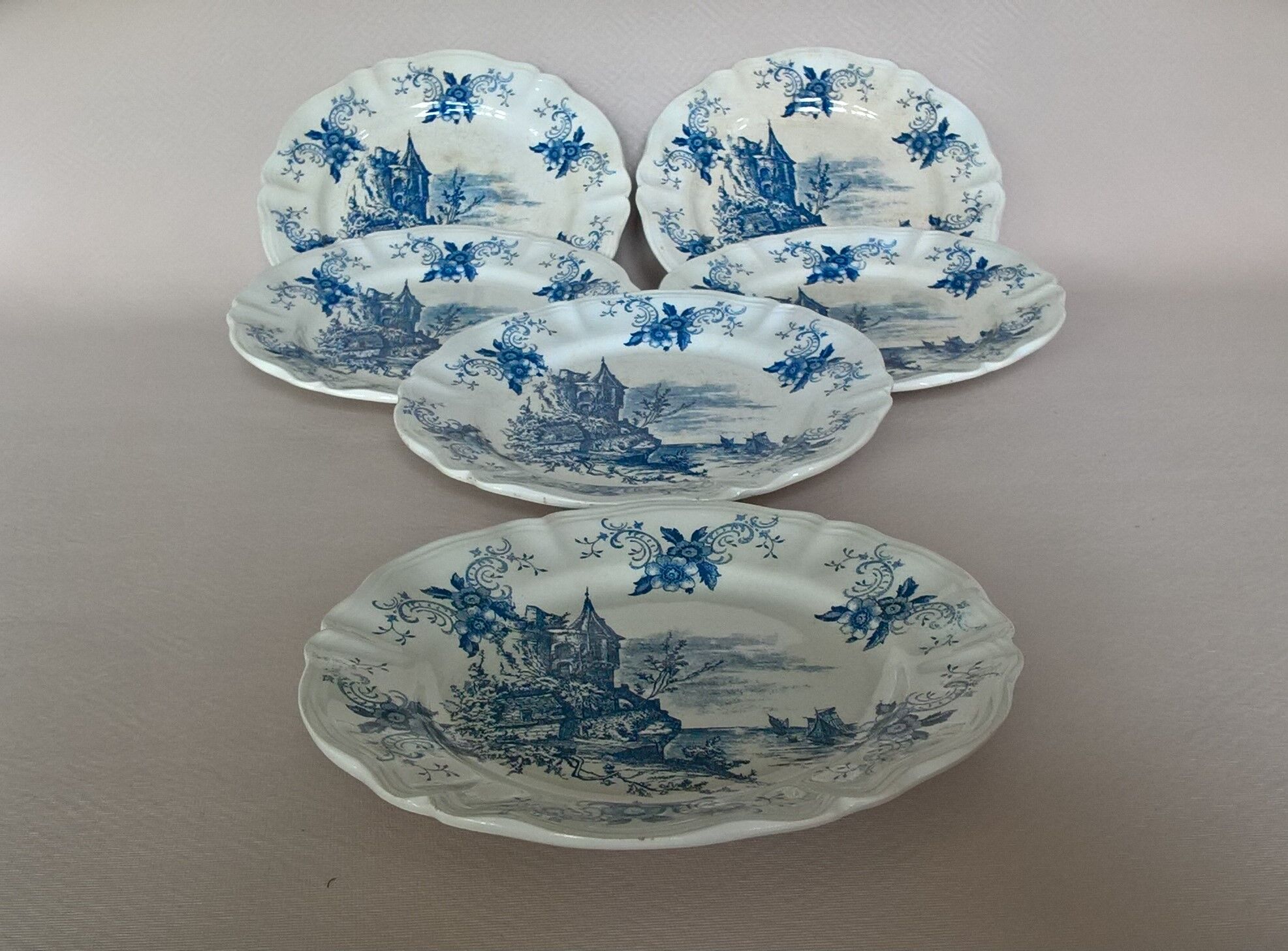 Six plates Surrey