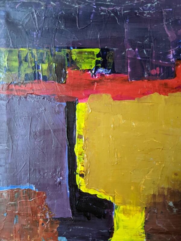 Acrylique sur toile petit tableau Art abstrait contemporain