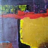 Acrylic on canvas small painting Contemporary abstract art