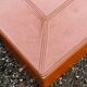 Cognac leather coffee table, vintage 1980s.