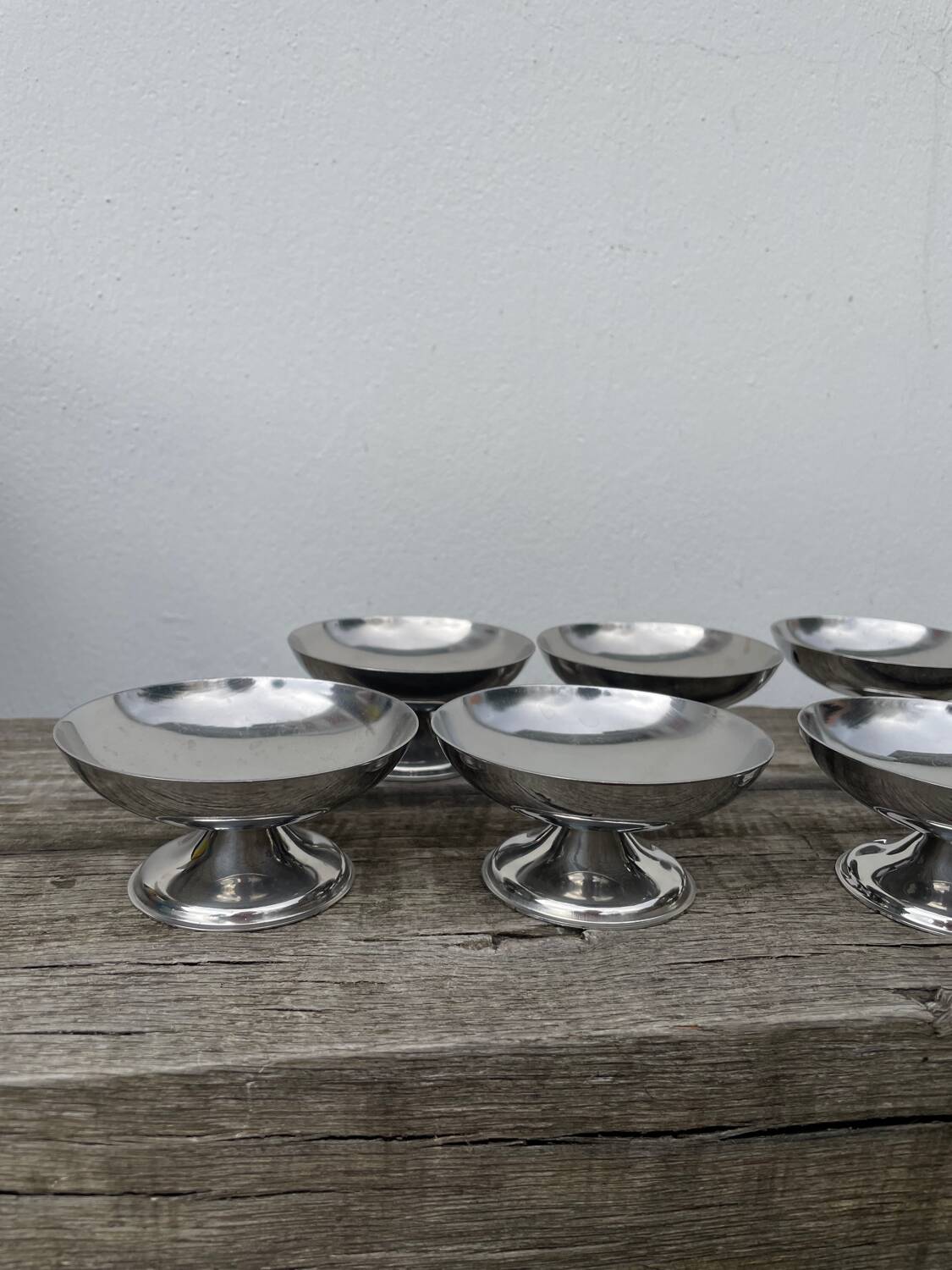 12 coupelles inox / coupes vintage 1970