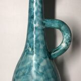 Service to Orange vintage vallauris bonaudi pitcher & 4 glasses