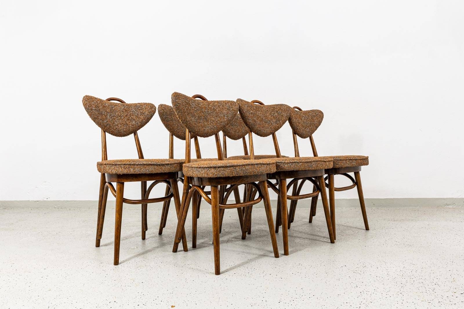Dining Chairs, No 124 By H & J Kurmanowicz, Poland, 1950’S, Set of 6