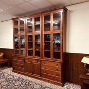 Classic English Mahogany Library Cabinet