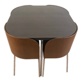 Table dining set & 4 vintage chairs by Sandra Kragnert for Ikea, Fusion series