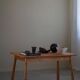 Modern Danish birch desk/dining table attributed to Philip Arctander, 1940s.