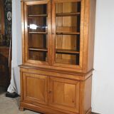 Small two-body library buffet in solid cherry wood – 1900