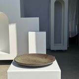 Indonesian green ceramic dish D:26.5