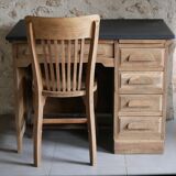 Desk and chair assembly