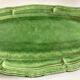 Dieulefit XXXL glazed earthenware dish with fluting 1950