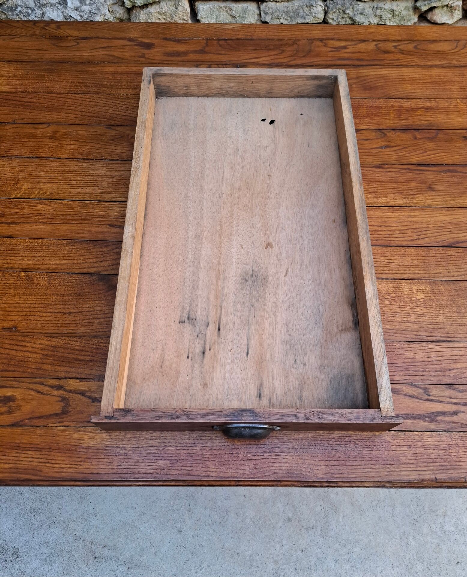 Table de ferme en chêne, 176 x 99 cm