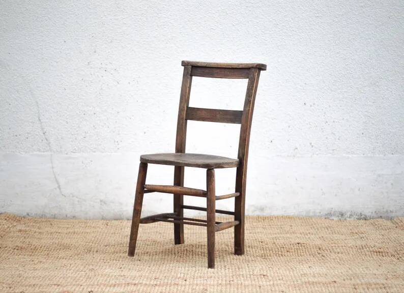 Church chair wood, religious chair, brutalist, interior decoration