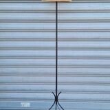 Wrought iron tripod floor lamp