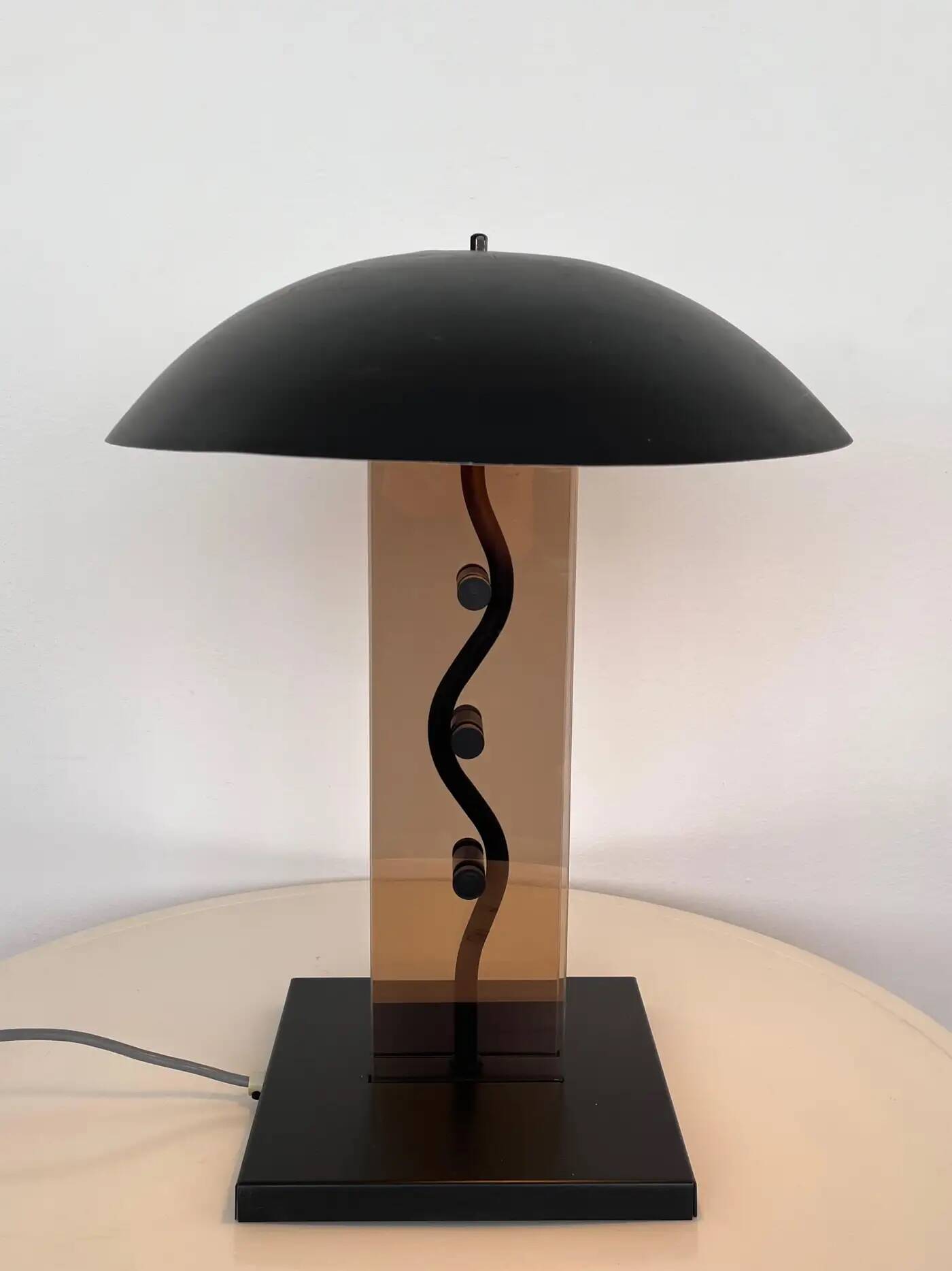 Big design table lamp by Kamenicky Senov, 1980s / Czechoslovakia
