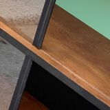 Vintage Alta 1950s glass-fronted bookcase