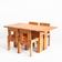 Vintage table and chairs designed by Silvio Coppola for Fratelli Montina.