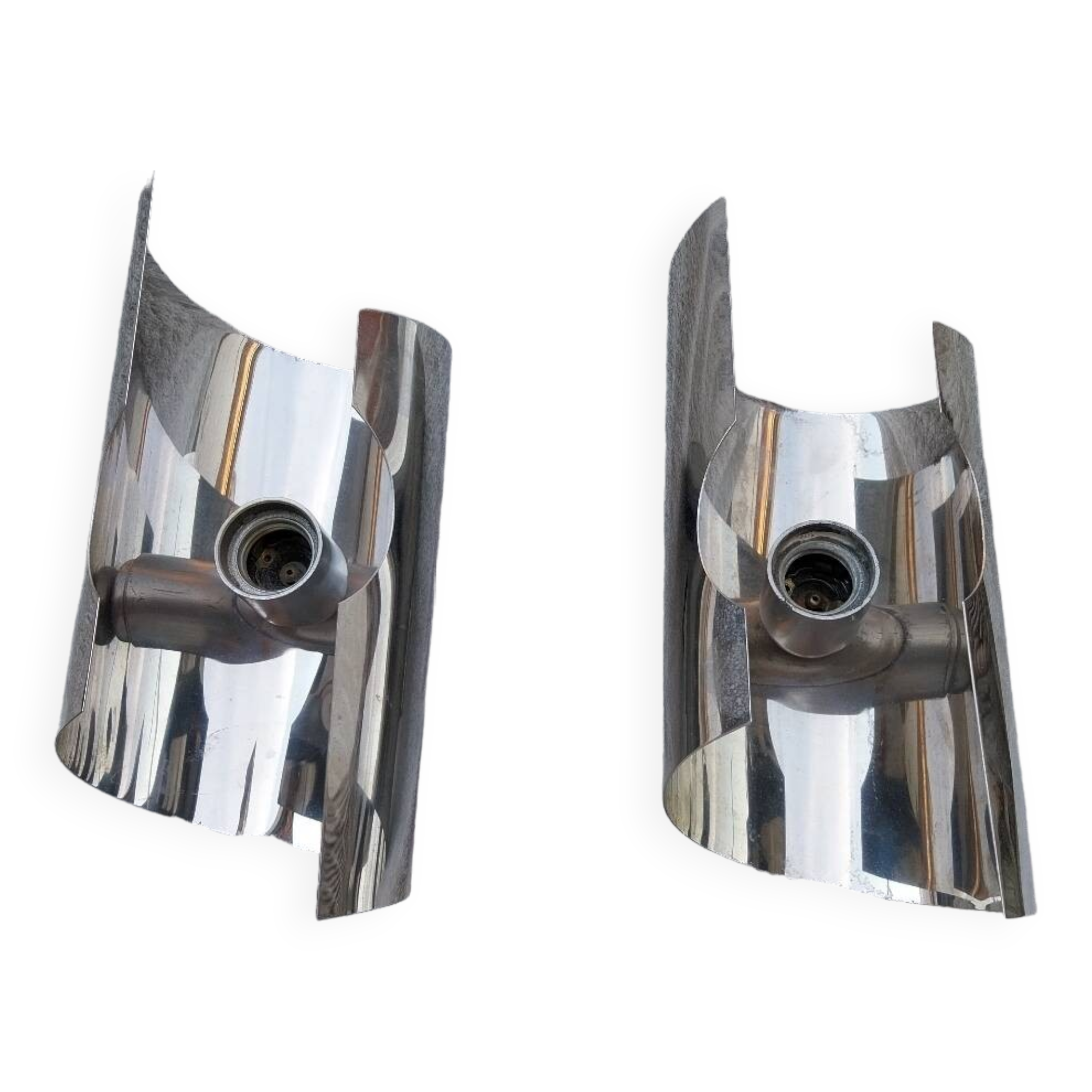 Pair of Space Age wall lights