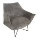 Velvet design armchair furminova
