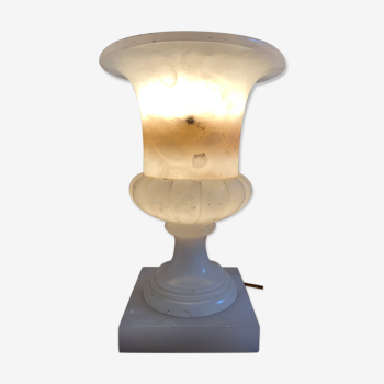 Lampe vintage en albâtre