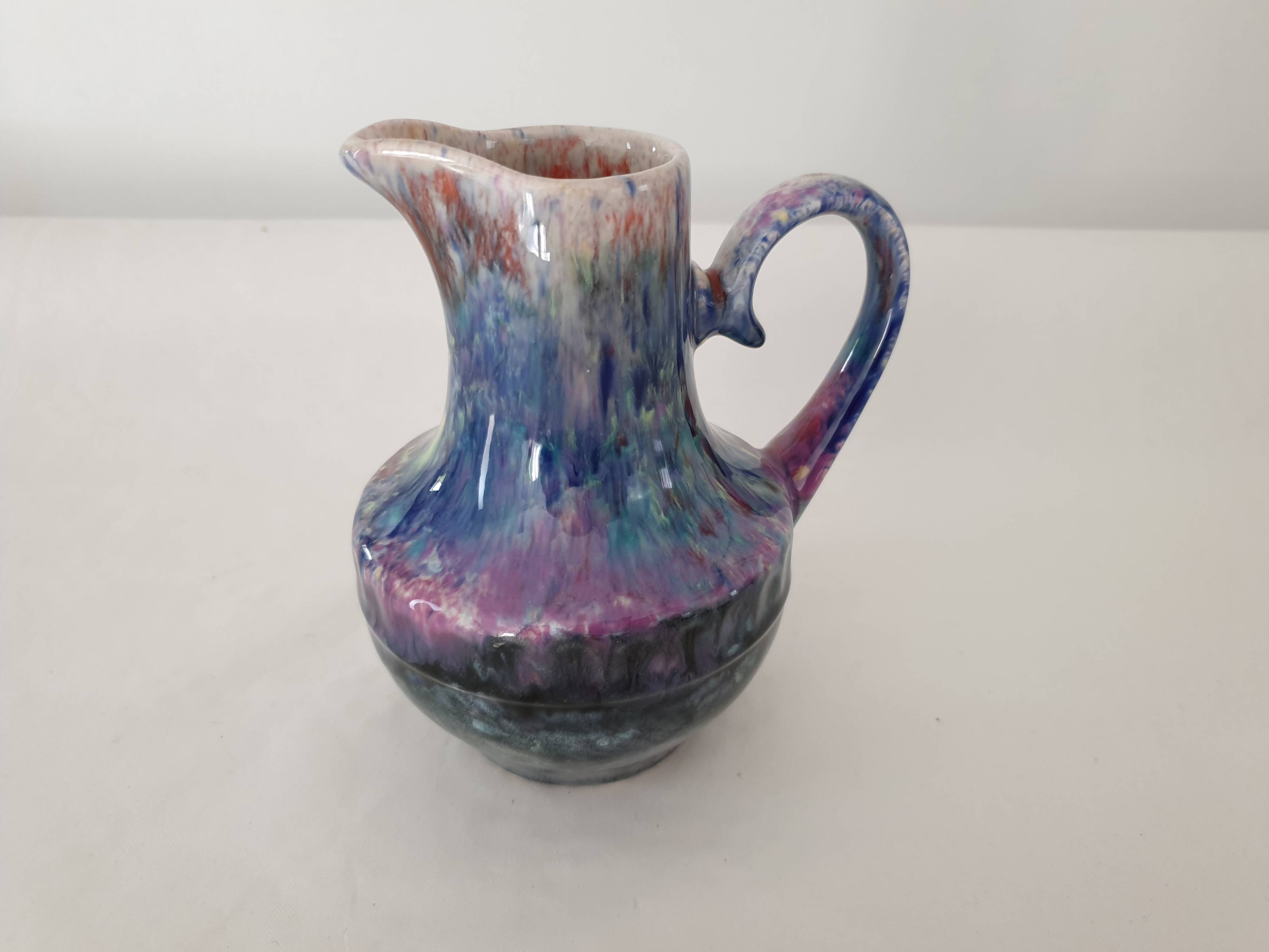 Small ceramic pitcher / milk jug Signed Morvan