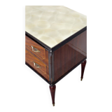 Midcentury Italian Sideboard / Dresser In Walnut And Brass. Vintage Modern