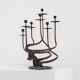 Brutalist candelabra in the manner of Jean Touret