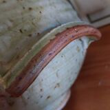 Soupière en grès émaillé fabrication artisanale vintage