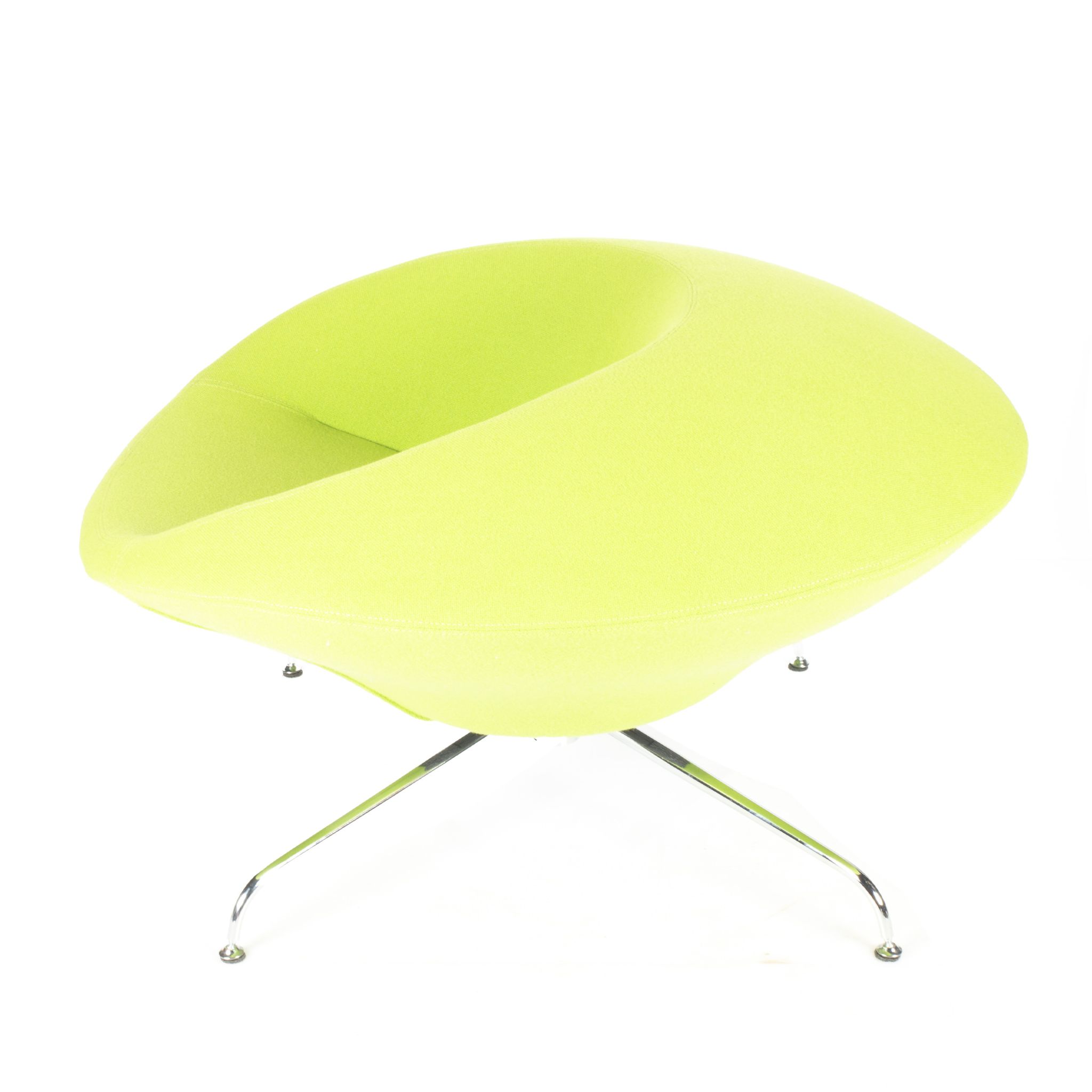 Set of 2 Green Kirk lounge chair by René Holten for Artifort, 1990