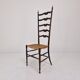 Mid Century High Back Chiavari Ladder Chair, Italy 1950's