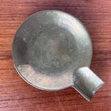 Stackable Austrian brass ashtrays in mid-century style, 1960, set of 5.