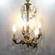 4-light bronze Napoleon III chandelier
