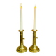 Pair of Louis Philippe candlesticks from the 19th century in solid brass