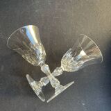 6 Saint Louis wine glasses cut Lozère service stamped