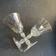 6 Saint Louis wine glasses cut Lozère service stamped