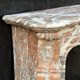 Louis XV style fireplace in grey Ardennes marble, circa 1900.