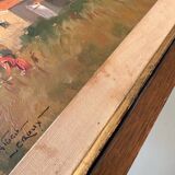 Oil on cardboard signed Pierre Albert Leroux