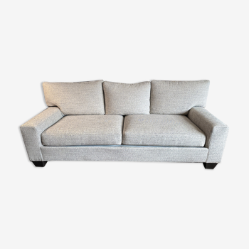 Sofa in light gray fabric - 3 seats