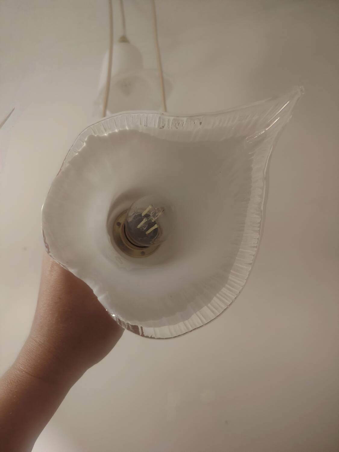 Murano calla lily cascade chandelier