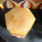 Art Deco ceiling light in uranium glass (ouraline) – Czechoslovakia – year