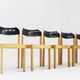 Vintage stackable mid century dining chairs set of 5