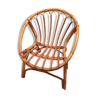 Chaise en rotin enfant