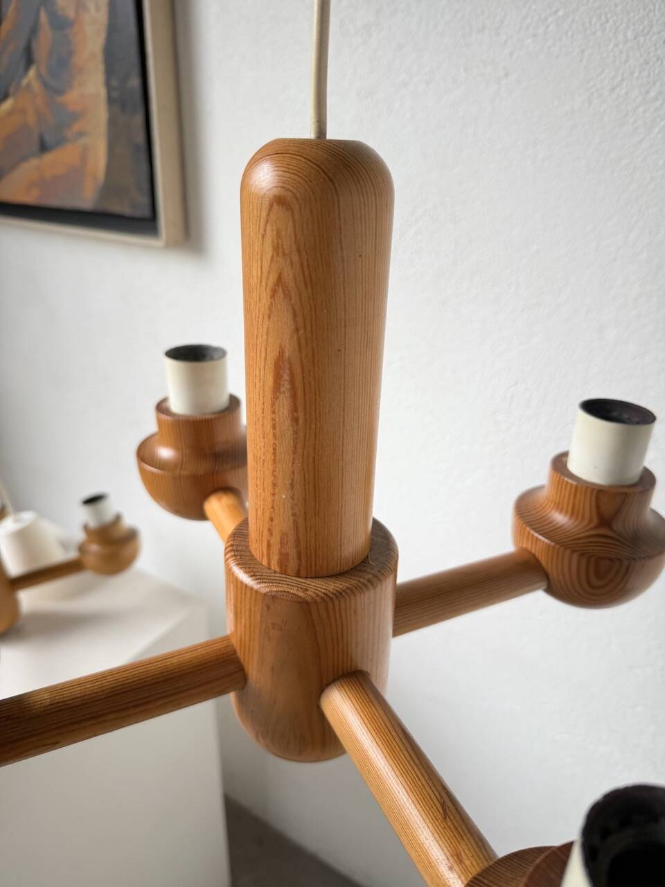 Paire de suspensions Ikea en pin 1980